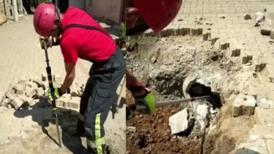 واقعة مثيرة للغاية .. سمع السكان أصوات غريبة قادمة من تحت الأرض في قرية تركية.. وما خرج أصاب الجميع بصدمة “صورة”