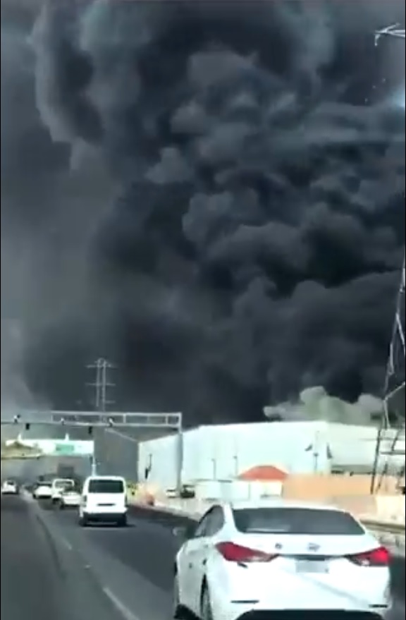 حريق الرياض السعودية