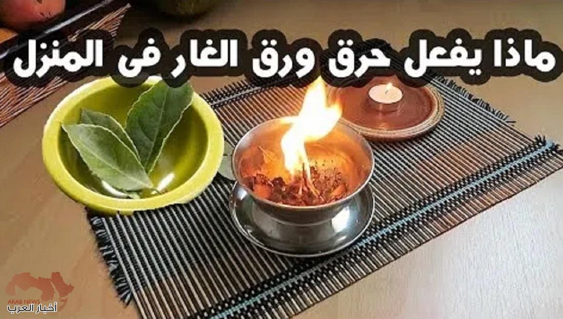 حرق أوراق الغار