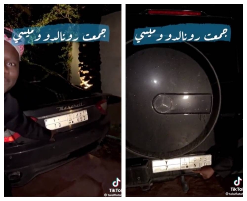 شاهد: المبلغ الذي عرض لشراء لوحتين سعوديتين تحمل اسمي ميسي 10 وأخرى دون 7..سعر اللوحة أغلى من السيارة 