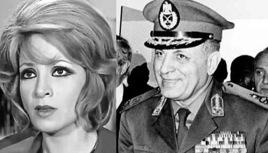 صفية العمري ووزير دفاع مصر الاسبق
