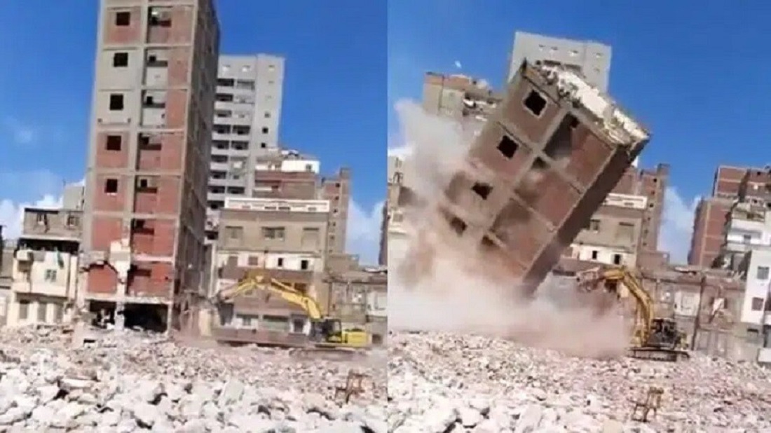 انهيار برج في جدة