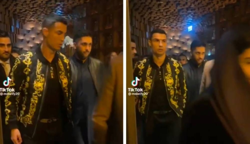 سيدة سعودية تفاجئ رونالدو داخل مطعم بالرياض بهذا الطلب والأخير يباغتها بهذا الرد !