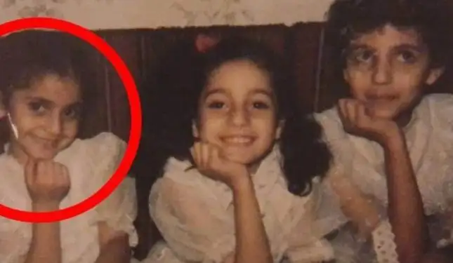 الفنانة نسرين طافش في طفولتها