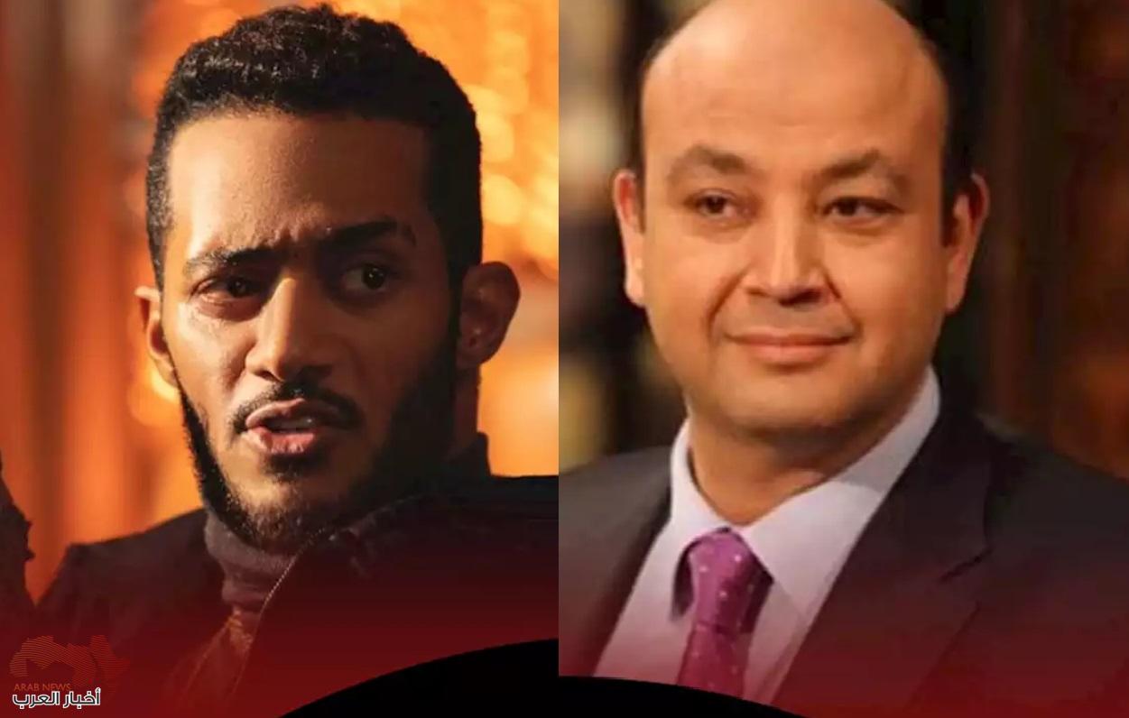 عمرو أديب ومحمد رمضان