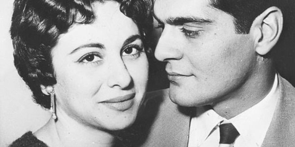 عمر الشريف وفاتن حمامة