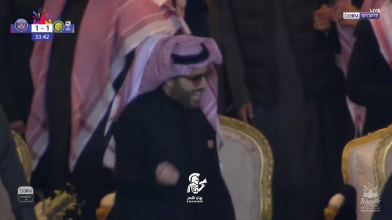 ردة فعل صادمة لتركي آل الشيخ بعد تسجيل رونالدو أول أهدافه في مرمى باريس سان جيرمان