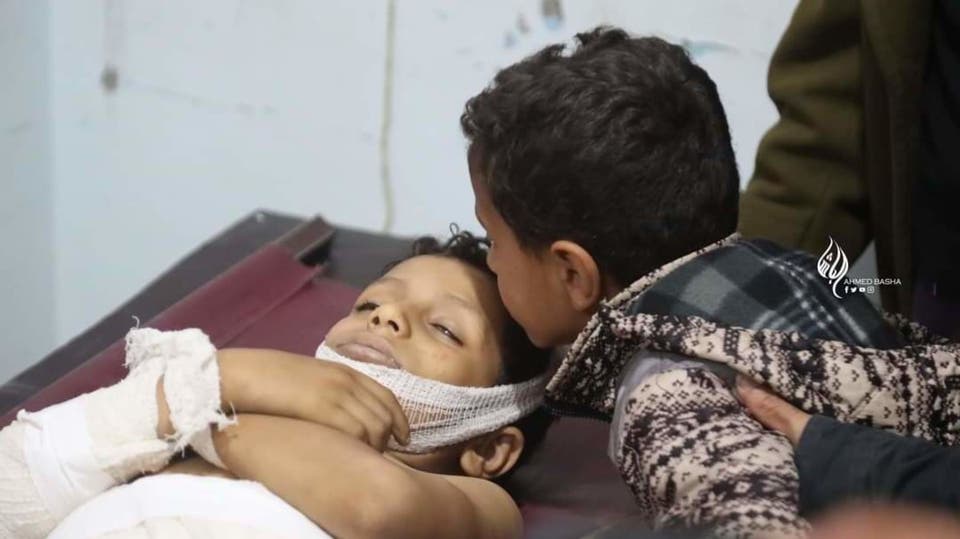 مجزرة الحوثيين تجاه اطفال تعز