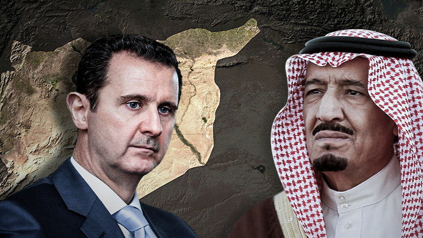 الملك سلمان وبشار الأسد