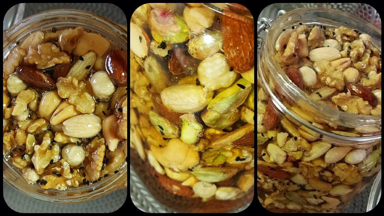 العسل والمكسرات