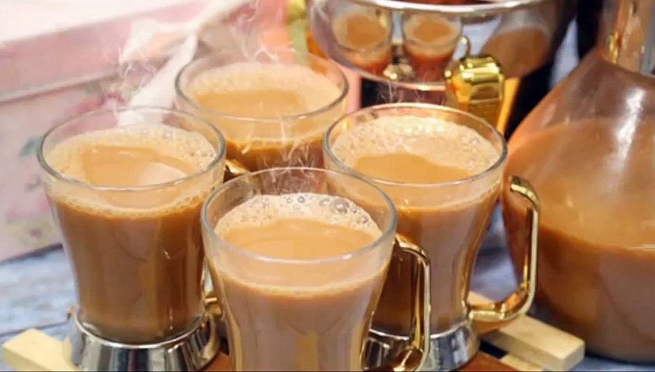 شاي بالحليب